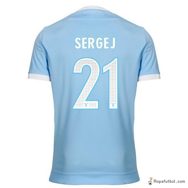 Camiseta Lazio Replica Primera Ropa Sergej 2017/18